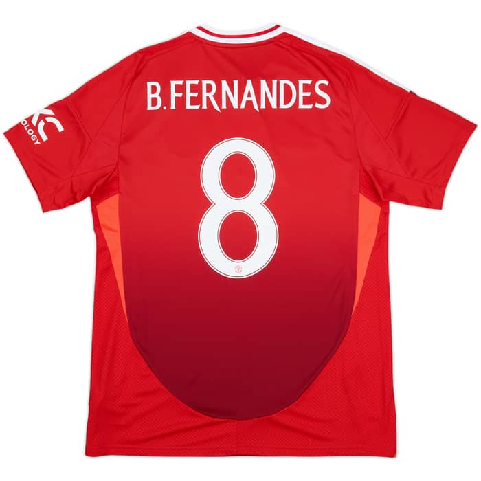 2024-25 Manchester United Home Shirt B.Fernandes #8 (L)