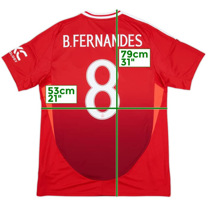 2024-25 Manchester United Home Shirt B.Fernandes #8 (L)