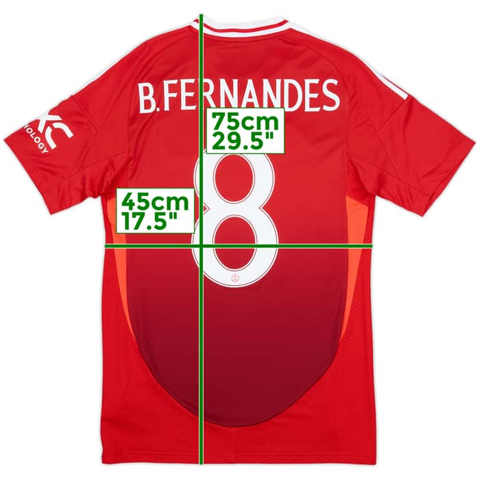 2024-25 Manchester United Home Shirt B.Fernandes #8 (S)