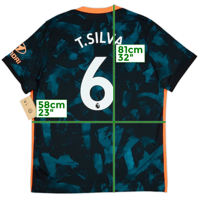 2021-22 Chelsea Third Shirt T.Silva #6 (XL)