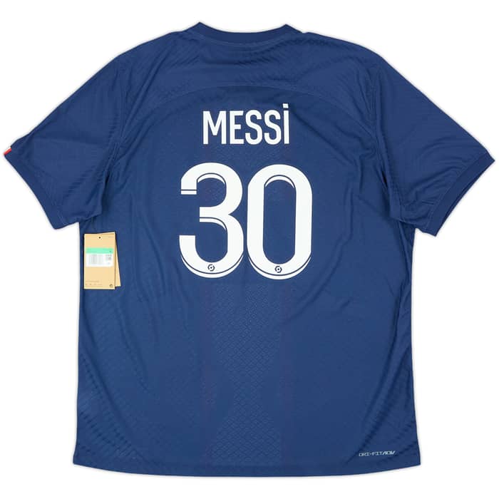 2022-23 Paris Saint-Germain Authentic Home Shirt Messi #30 (XL)