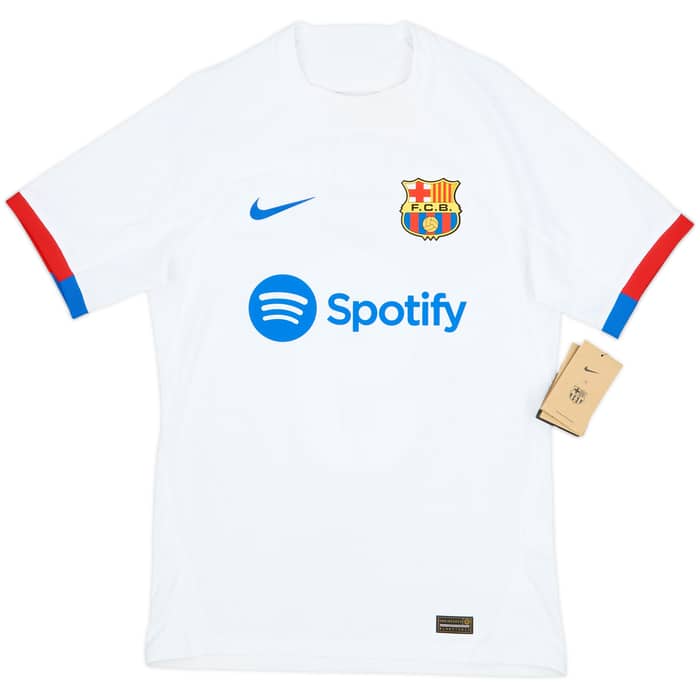 2023-24 Barcelona Authentic Away Shirt Lewandowski #9 (S)