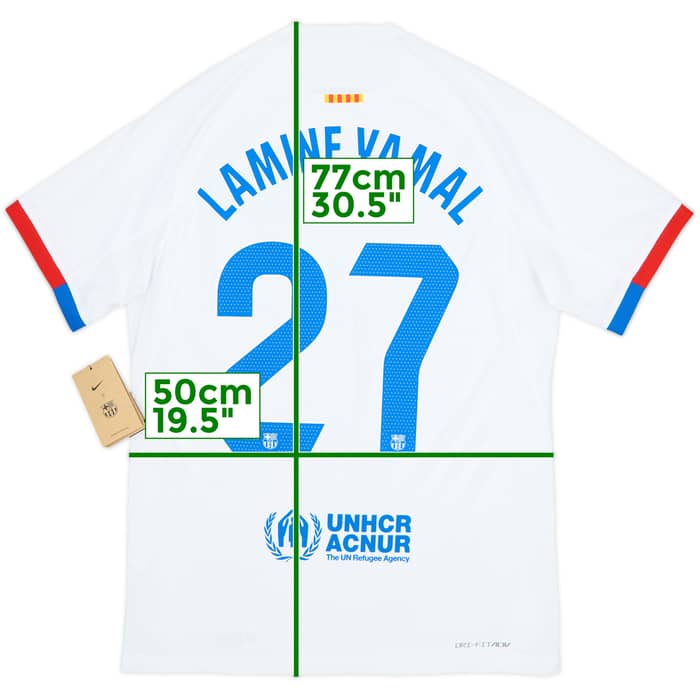 2023-24 Barcelona Authentic Away Shirt Lamine Yamal #27 (M)