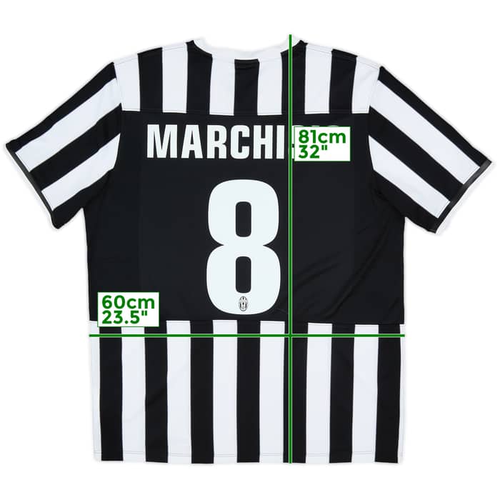 2013-14 Juventus Home Shirt Marchisio #8 - 9/10 - (XL)