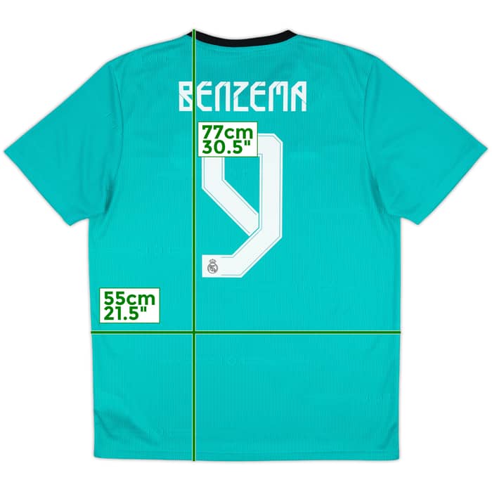 2021-22 Real Madrid Third Shirt Benzema #9 - 10/10 - (L)