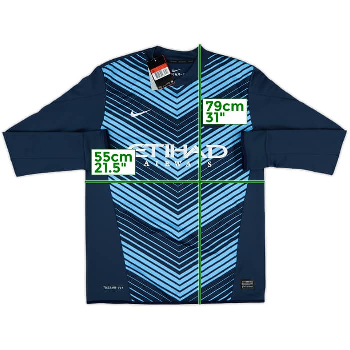 2014-15 Manchester City Nike Therma-fit Sweat Top (L)