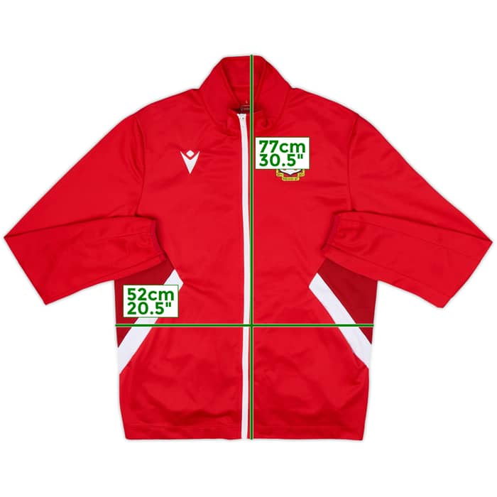 2020-21 Wrexham Macron Track Jacket - 9/10 - (L)