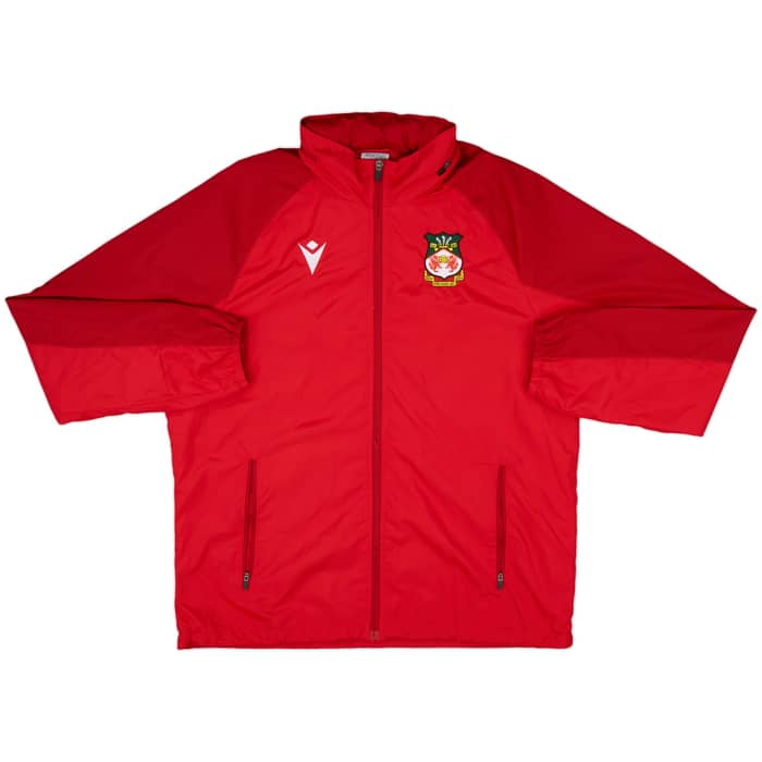 2020-21 Wrexham Macron Hooded Rain Jacket - 8/10 - (L)