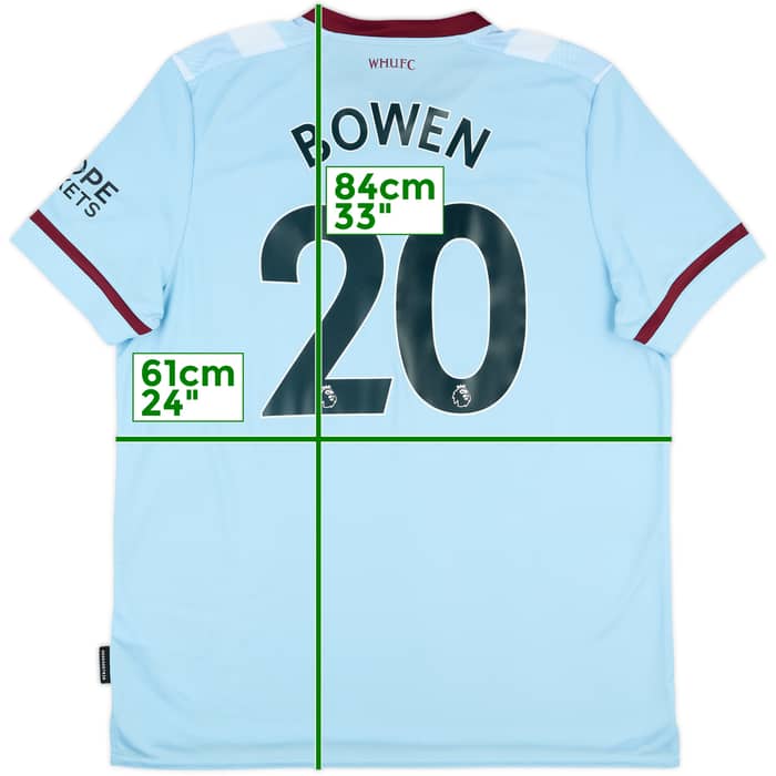 2021-22 West Ham Away Shirt Bowen #20 - 9/10 - (XXL)
