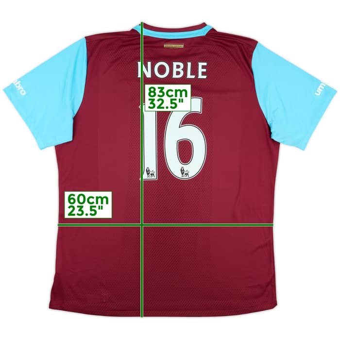 2015-16 West Ham 'Boleyn' Home Shirt Noble #16 - 9/10 - (XXL)