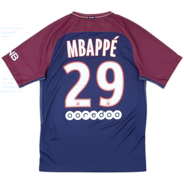 2017-18 Paris Saint-Germain Home Shirt Mbappe #29 - 9/10 - (S)