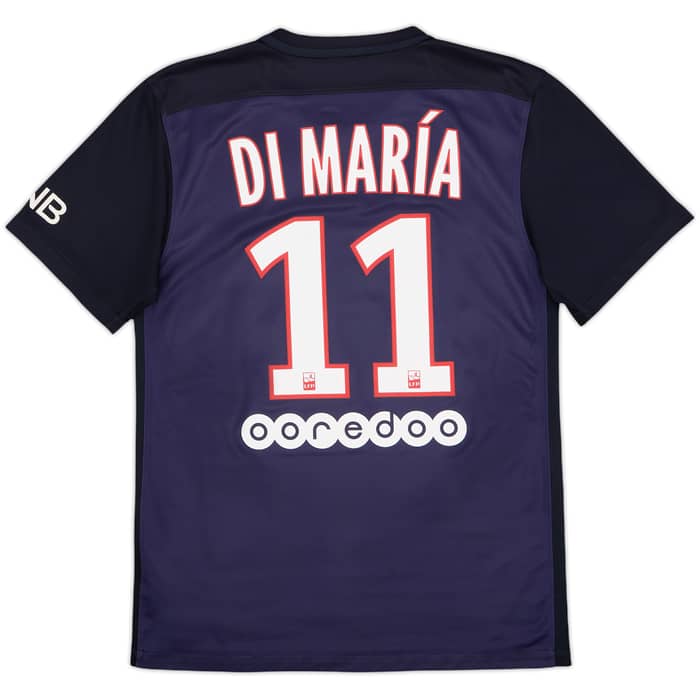 2015-16 Paris Saint-Germain Home Shirt Di Maria #11 - 6/10 - (S)