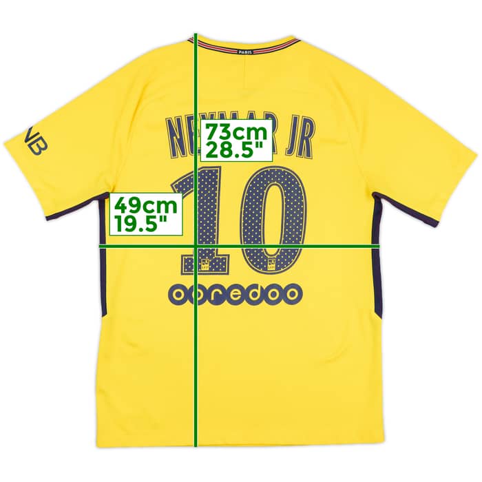 2017-18 Paris Saint-Germain Away Shirt Neymar Jr #10 - 7/10 - (M)