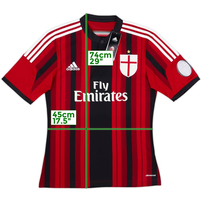 2014-15 AC Milan Home Shirt (S)