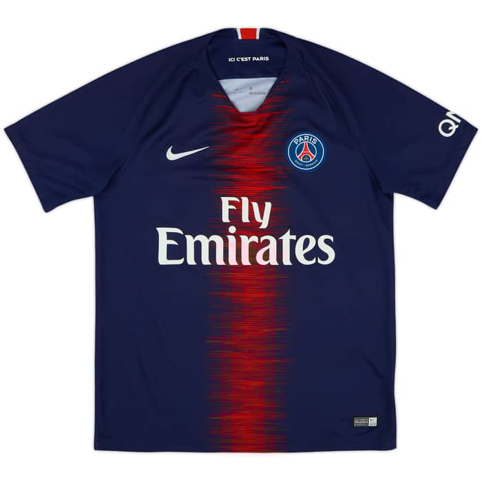 2018-19 Paris Saint-Germain Home Shirt Mbappe #7 - 8/10 - (M)
