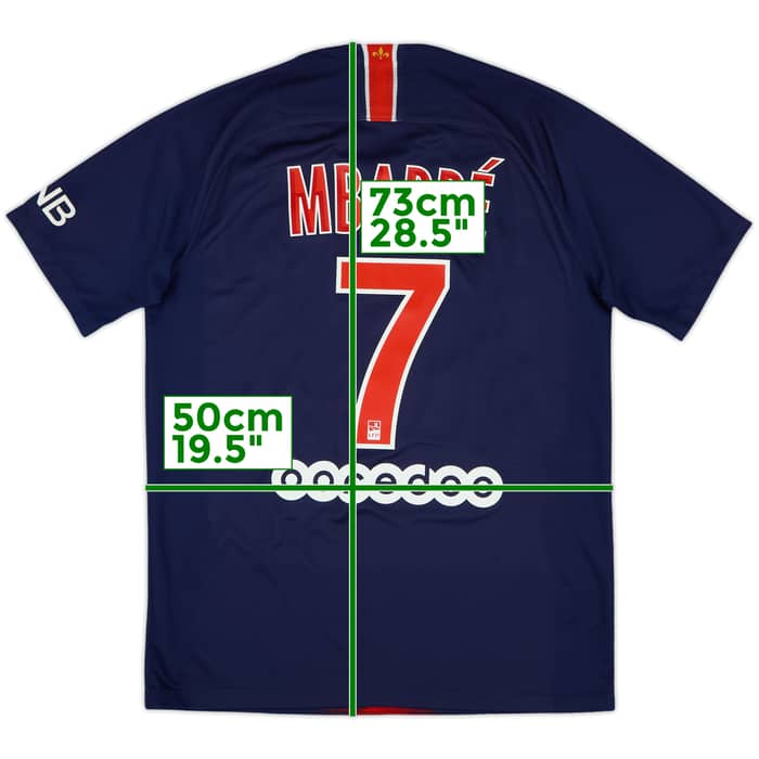 2018-19 Paris Saint-Germain Home Shirt Mbappe #7 - 8/10 - (M)