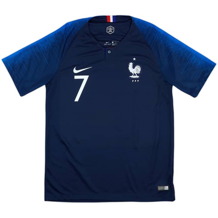 2018 France Home Shirt Griezmann #7 - 10/10 - (M)