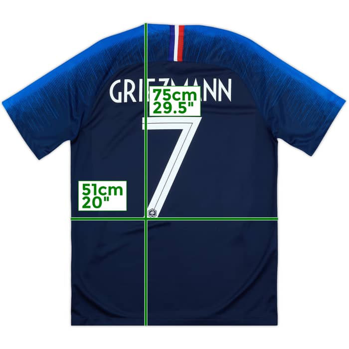 2018 France Home Shirt Griezmann #7 - 10/10 - (M)