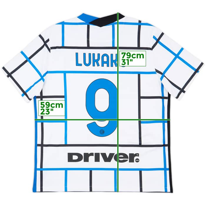 2020-21 Inter Milan Away Shirt Lukaku #9 - 10/10 - (XL)