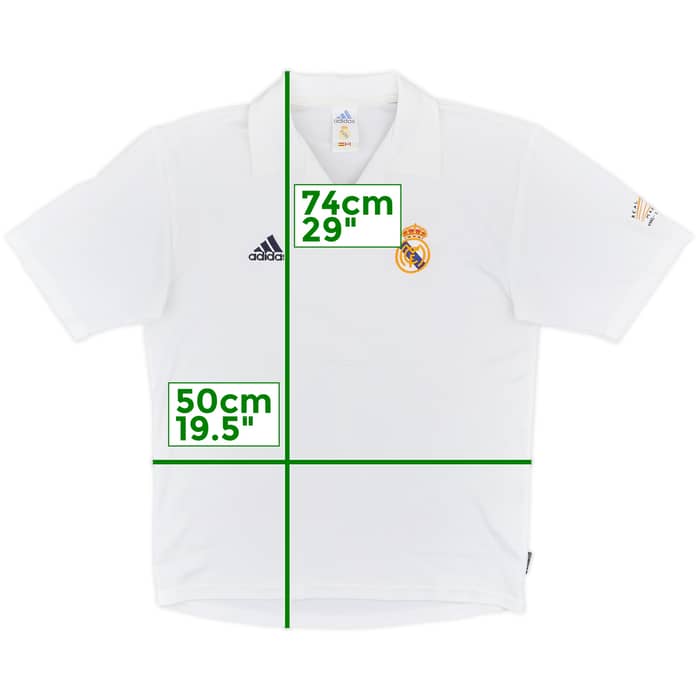 2001 Real Madrid Home Shirt Zidane #5 - 6/10 - (S)