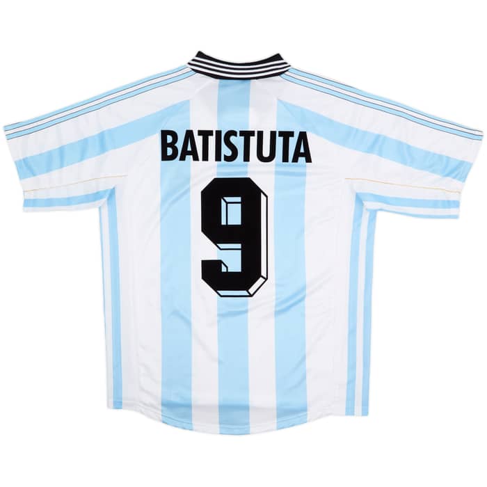1998-99 Argentina Home Shirt Batistuta #9 - 9/10 - (L)