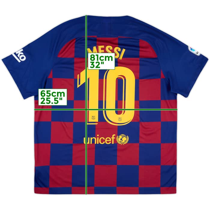2019-20 Barcelona Home Shirt Messi #10 - 10/10 - (XXL)