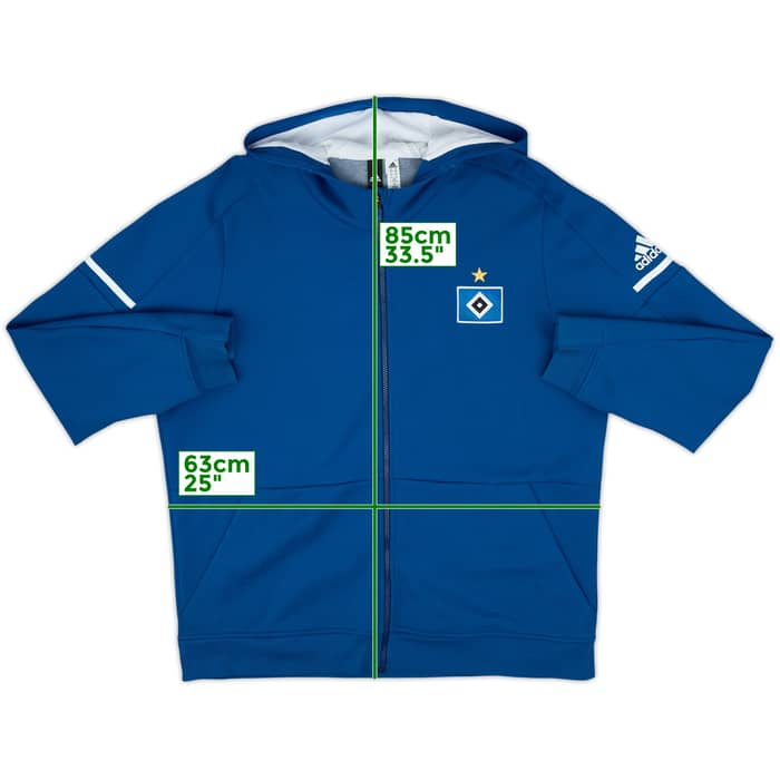 2017-18 Hamburg adidas Hooded Track Jacket - 9/10 - (XXL)