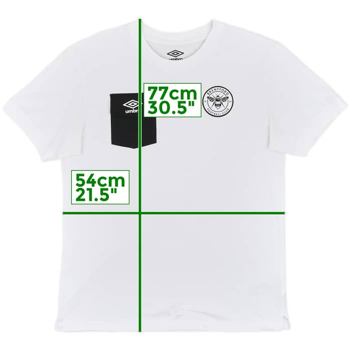 2024-25 Brentford Umbro Cotton Tee - 8/10 - (L)