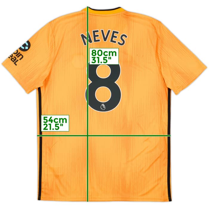 2019-20 Wolves Home Shirt Neves #8 - 8/10 - (L)