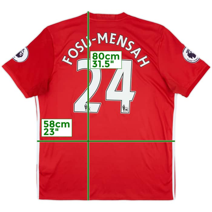 2016-17 Manchester United Home Shirt Fosu-Mensah #24 - 7/10 - (XL)
