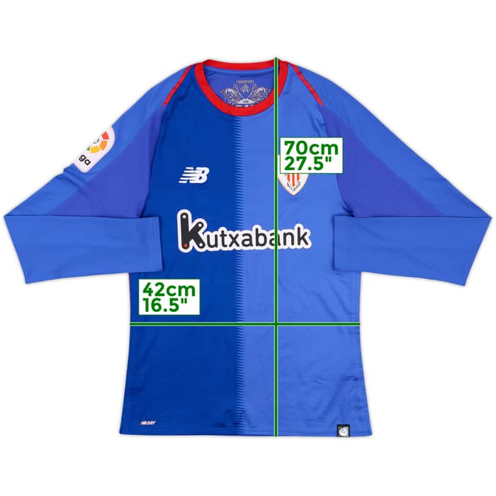 2018-19 Athletic Bilbao Away L/S Shirt - 6/10 - (S)