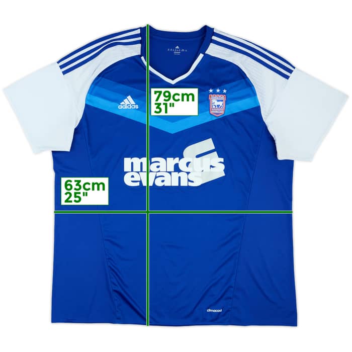 2016-17 Ipswich Home Shirt - 8/10 - (XXL)