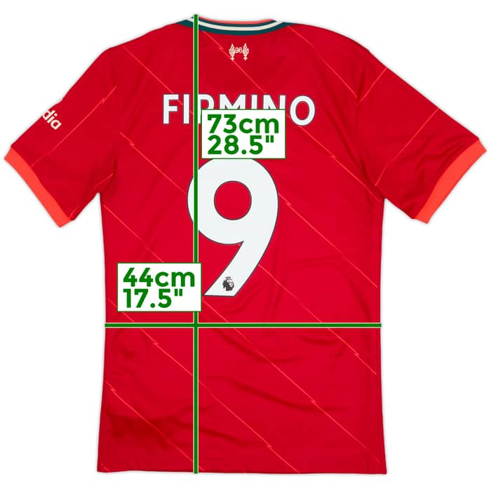 2021-22 Liverpool Home Shirt Firmino #9 - 8/10 - (S)