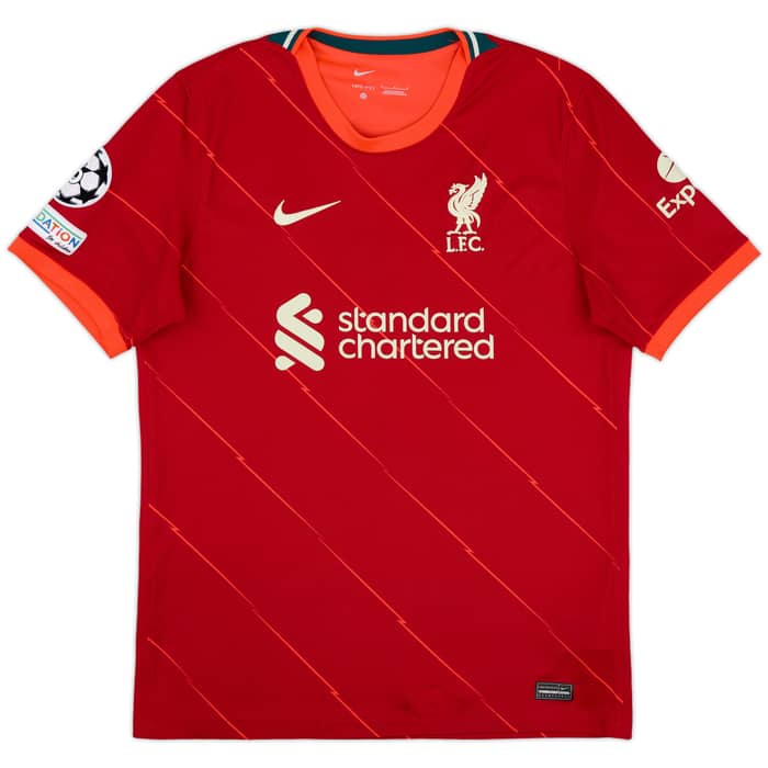 2021-22 Liverpool Home Shirt Virgil #4 - 6/10 - (L)