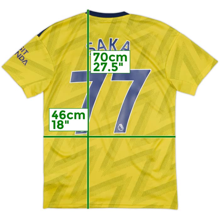 2019-20 Arsenal Away Shirt Saka #77 - 8/10 - (S)