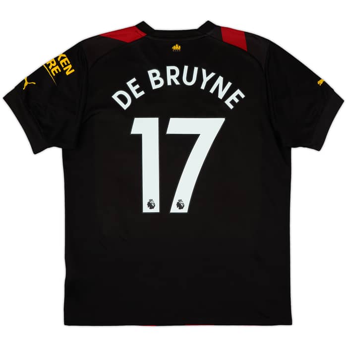 2022-23 Manchester City Away Shirt De Bruyne #17 - 9/10 - (L)