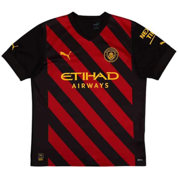 2022-23 Manchester City Away Shirt De Bruyne #17 - 9/10 - (L)