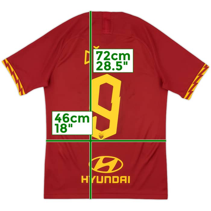 2019-20 Roma Home Shirt Dzeko #9 - 7/10 - (S)