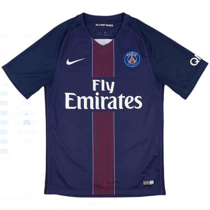 2016-17 Paris Saint-Germain Home Shirt T.Silva #2 - 8/10 - (S)