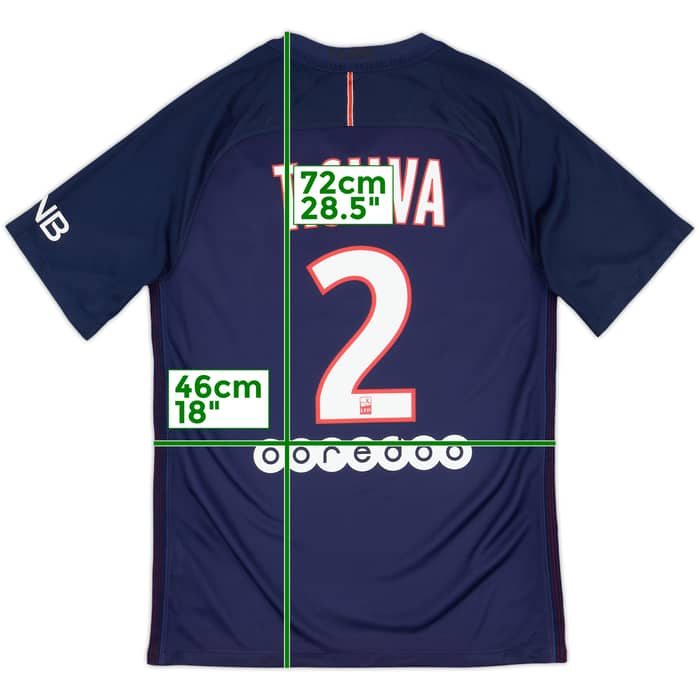 2016-17 Paris Saint-Germain Home Shirt T.Silva #2 - 8/10 - (S)