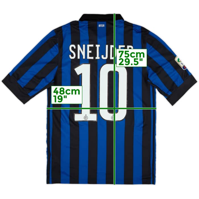 2011-12 Inter Milan Home Shirt Sneijder #10 - 10/10 - (S)