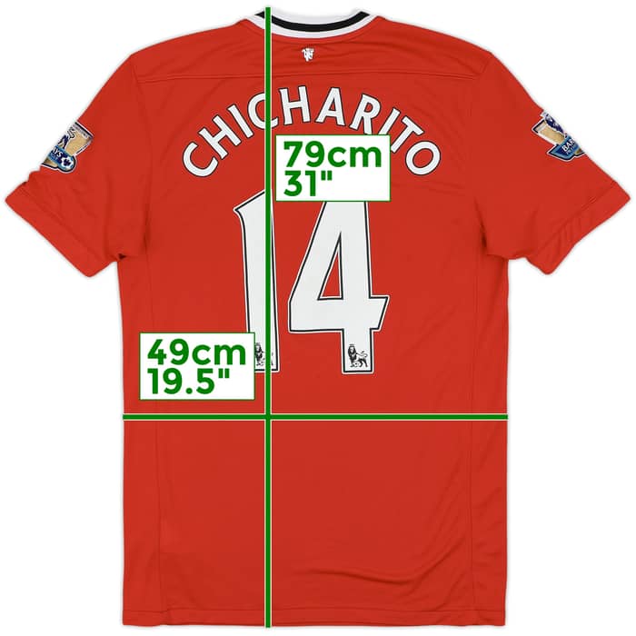 2011-12 Manchester United Home Shirt Chicharito #14 - 6/10 - (M)