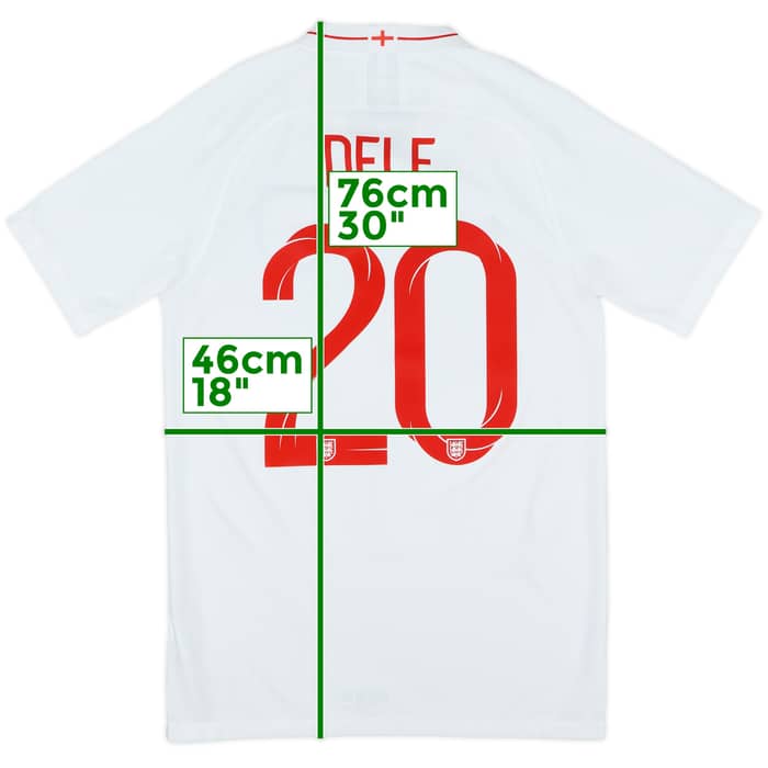 2018-19 England Home Shirt Dele #20 - 8/10 - (S)