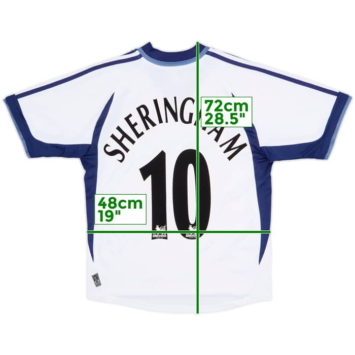 2001-02 Tottenham Home Shirt Sheringham #10 - 8/10 - (S)