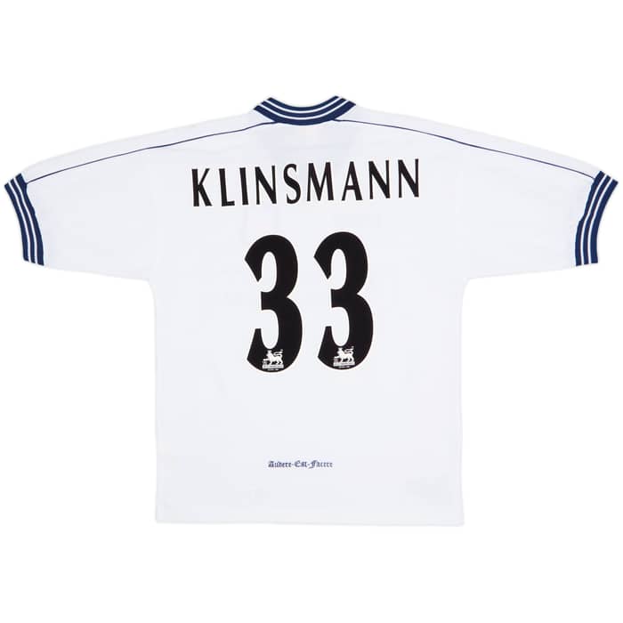 1997-99 Tottenham Home Shirt Klinsmann #33 - 8/10 - (M)