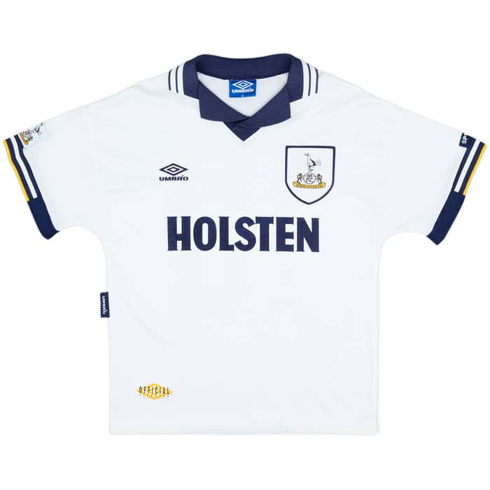 1993-95 Tottenham Home Shirt Sheringham #10 - 8/10 - (M)