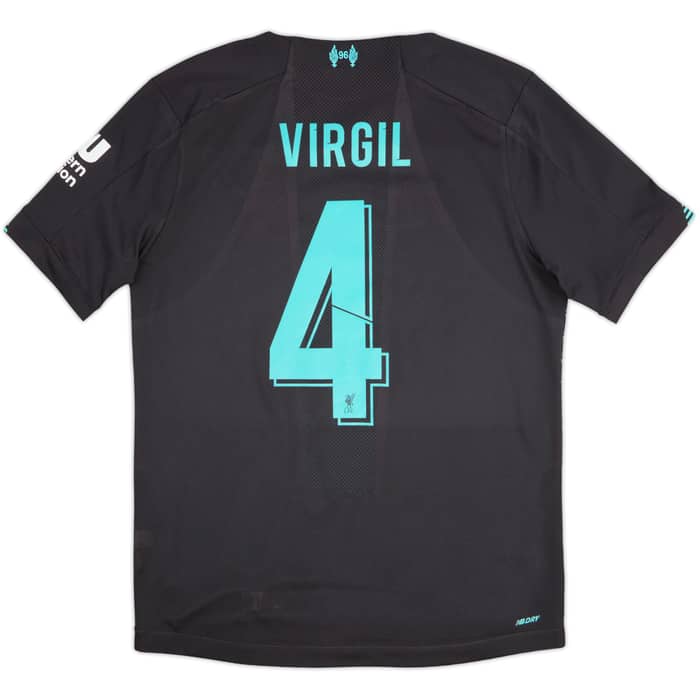 2019-20 Liverpool Third Shirt Virgil #4 - 9/10 - (M)