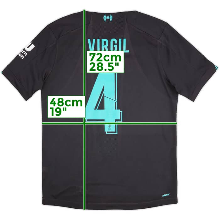 2019-20 Liverpool Third Shirt Virgil #4 - 9/10 - (M)