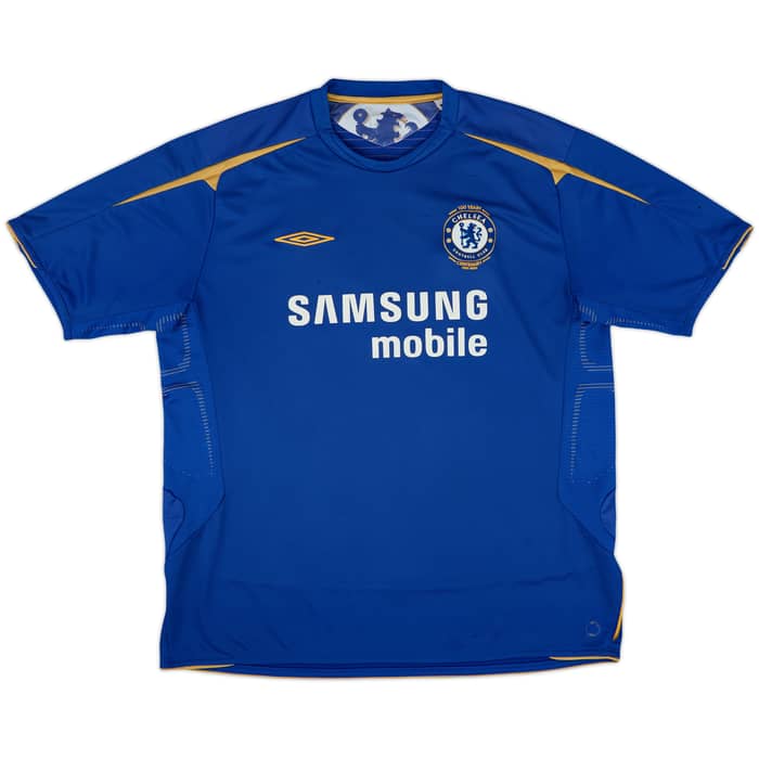 2005-06 Chelsea Centenary Home Shirt Drogba #15 - 7/10 - (XL)