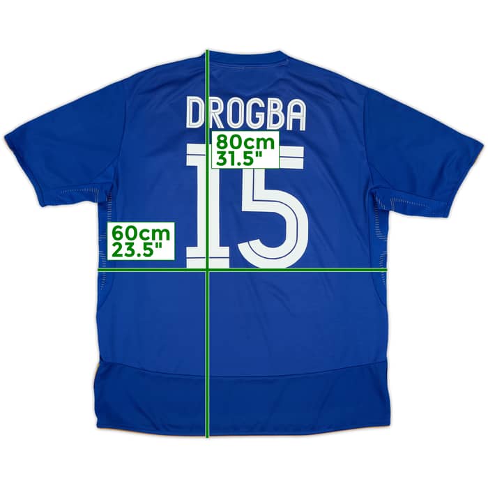 2005-06 Chelsea Centenary Home Shirt Drogba #15 - 7/10 - (XL)